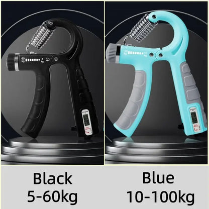 Adjustable Grip Strength Trainer 2Pack with Counter 11-132Lbs, Forearm Exerciser for Athletes Musicians