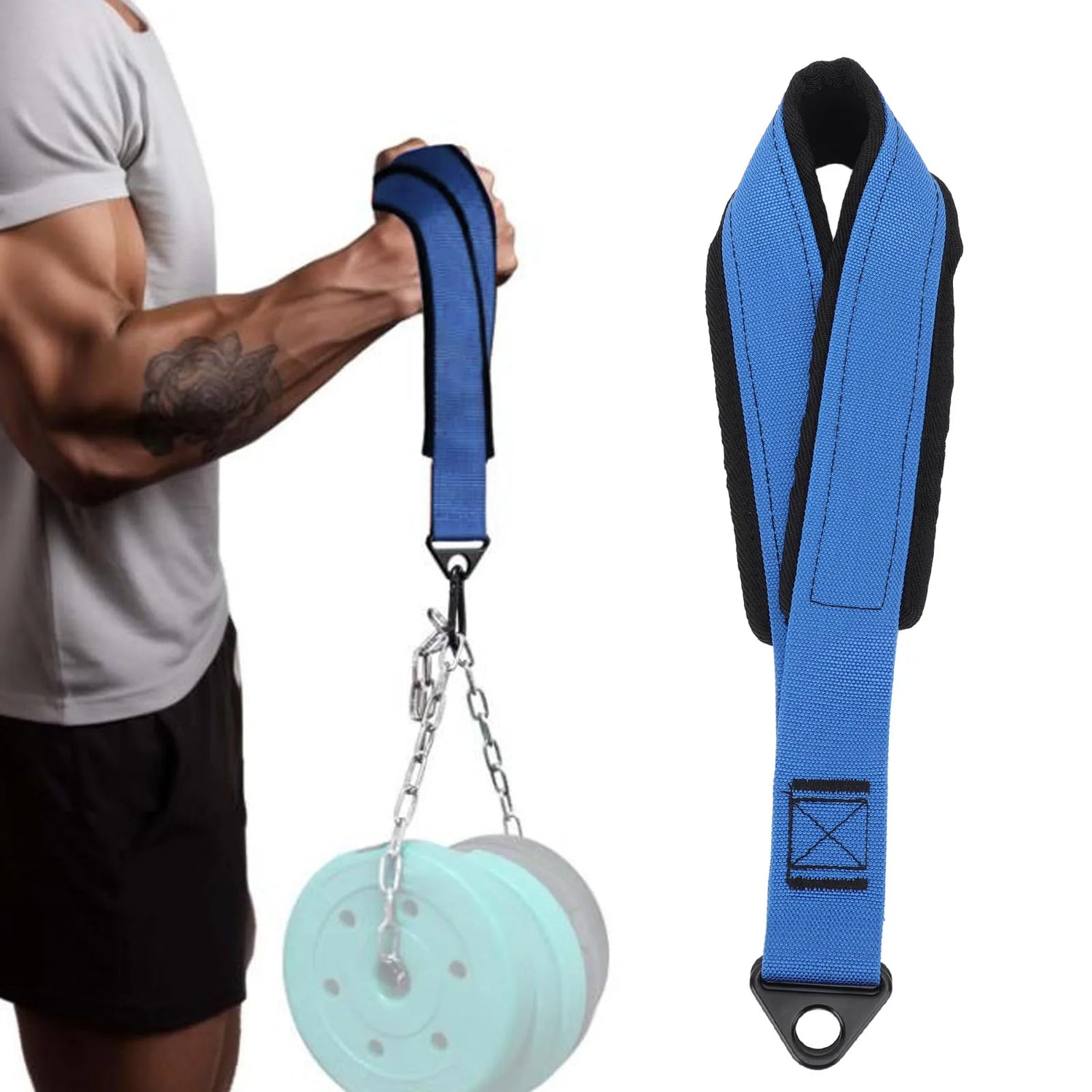 Arm Wrestling Training Belt Equipment, Forearm Strap, Strengthener Trainer for Cable Machine and Weight