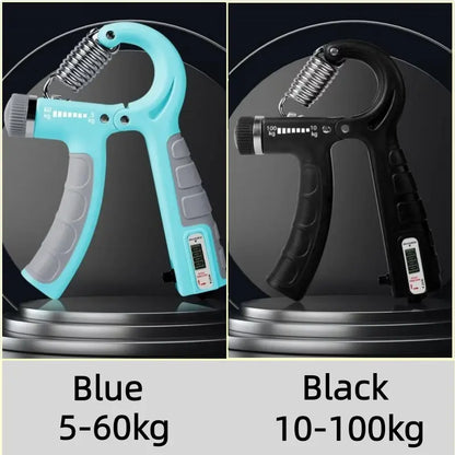Adjustable Grip Strength Trainer 2Pack with Counter 11-132Lbs, Forearm Exerciser for Athletes Musicians