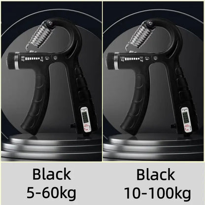 Adjustable Grip Strength Trainer 2Pack with Counter 11-132Lbs, Forearm Exerciser for Athletes Musicians