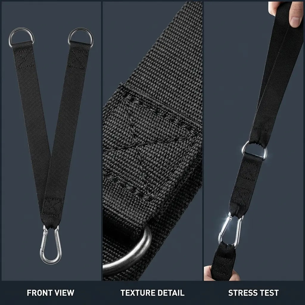 Cross-Border Biceps Triceps Rope Training Double-Ended Tension Rope Muscle Exercise Fitness Handle Lower Waist Rope Arm Rope, Gym Ring, Gym Accessories Bicep Curl, Gym Equipment, Workout Band Push down Home Gym Kit Gym Belt Hand Grips